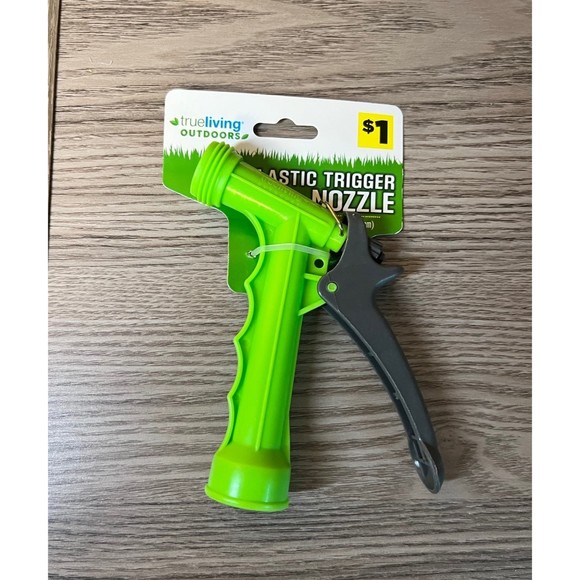 Complete Gardening Bundle White Flower Pot, Green Hose Nozzle & Work Gloves O - Picture 7 of 9